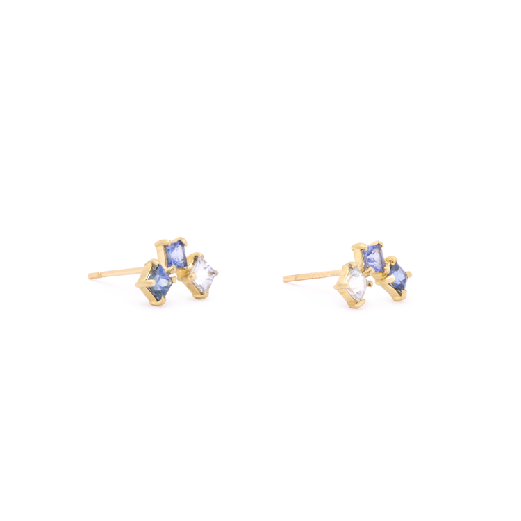 Stone and Strand 10K Yellow Gold True Blue Sapphire Climbers Side Image