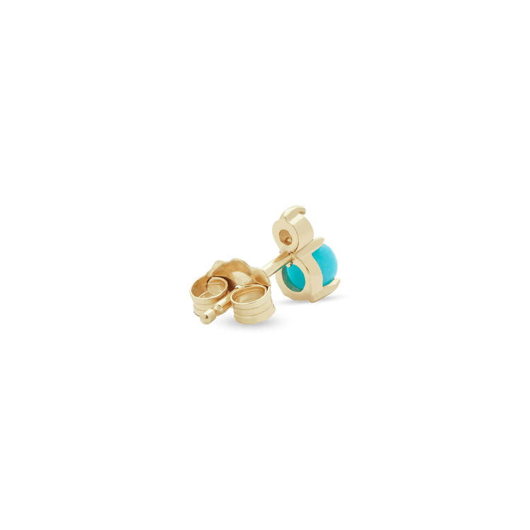 Turquoise and Topaz Buddy Stud