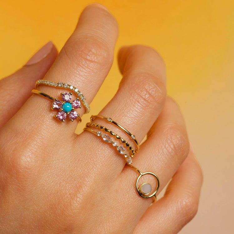 Turquoise Daisy Days Band