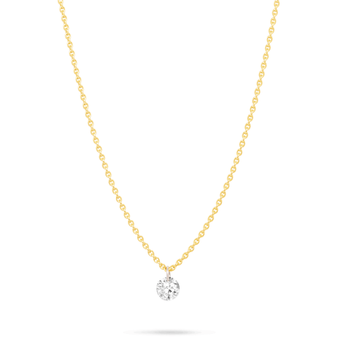 Stone and Strand 14K Yellow Gold Teeny Twinkle Diamond Choker Close Up Image