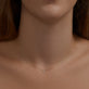 Image of 14K Yellow Gold Teeny Twinkle Diamond Choker on Models Neck