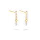 Stone and Strand 10K Yellow Gold Twinkle Diamond Drop Studs Side Image