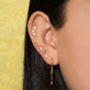 Tri-Star Diamond Piercing Earring