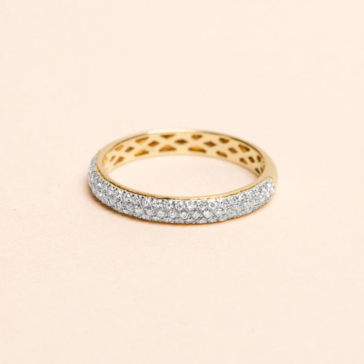 Ultra Bold Micro Diamond For Eternity Band