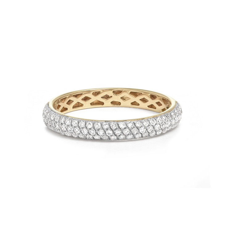 Ultra Bold Micro Diamond For Eternity Band