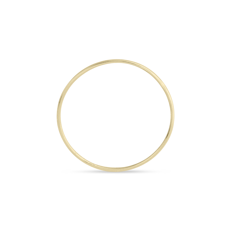 Stone and Strand 10K Yellow Gold Ultra Fine Gold Band Top Image