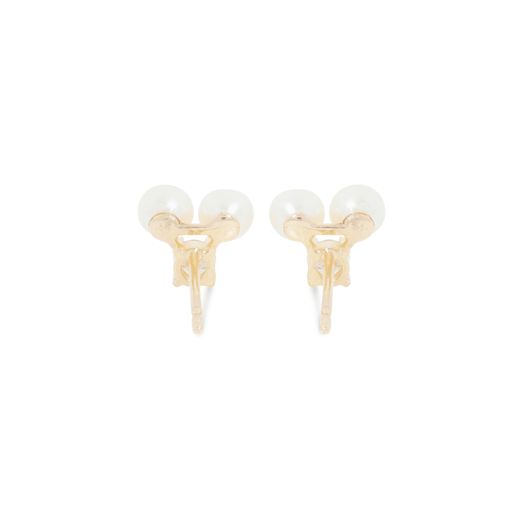 Uptown Pearl Diamond Studs