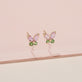 Watermelon Butterfly Studs