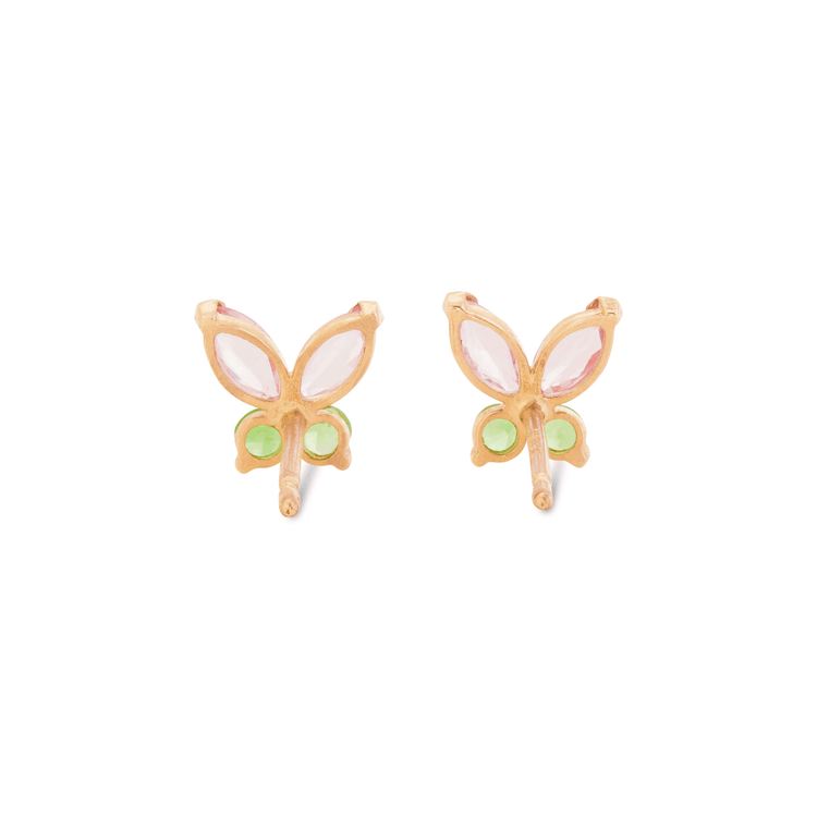 Watermelon Butterfly Studs