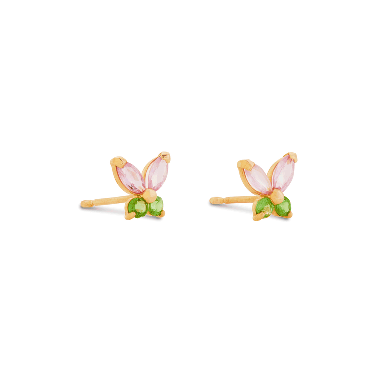 Watermelon Butterfly Studs
