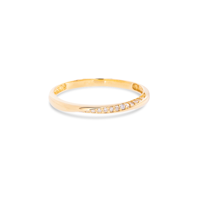 Wavy Pave Diamond Band