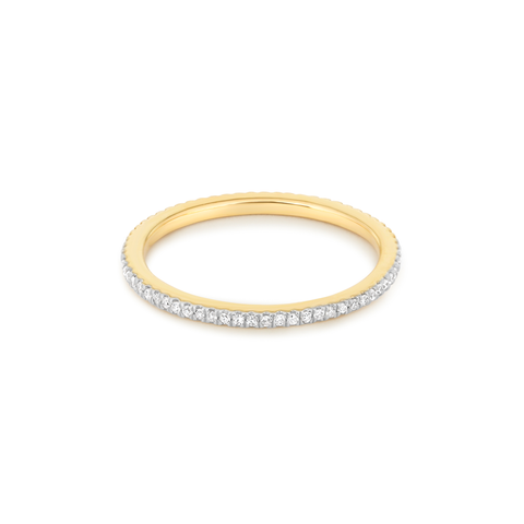 White Diamond Pave Eternity Band
