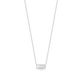 Stone and Strand 14K White Gold White Gold Small Baguette Diamond Necklace Front Image