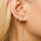 White Gold Tiny Diamond Threader Earrings