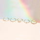 White Gold Tri Diamond Arch Ring