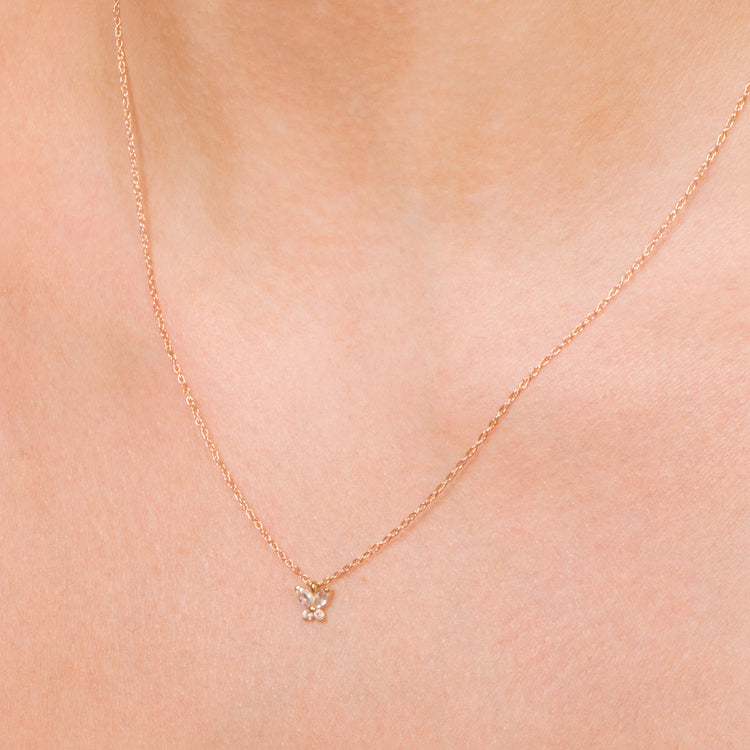 Sapphire Butterfly Necklace