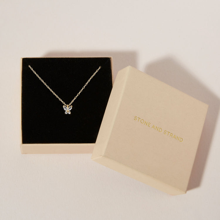 Sapphire Butterfly Necklace