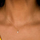 White Sapphire Flower Necklace