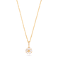 White Sapphire Flower Necklace