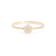 White Sapphire Flower Ring