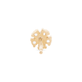 Stone and Strand 10K Yellow Gold White and Yellow Sapphire Flower Stud Rear Image