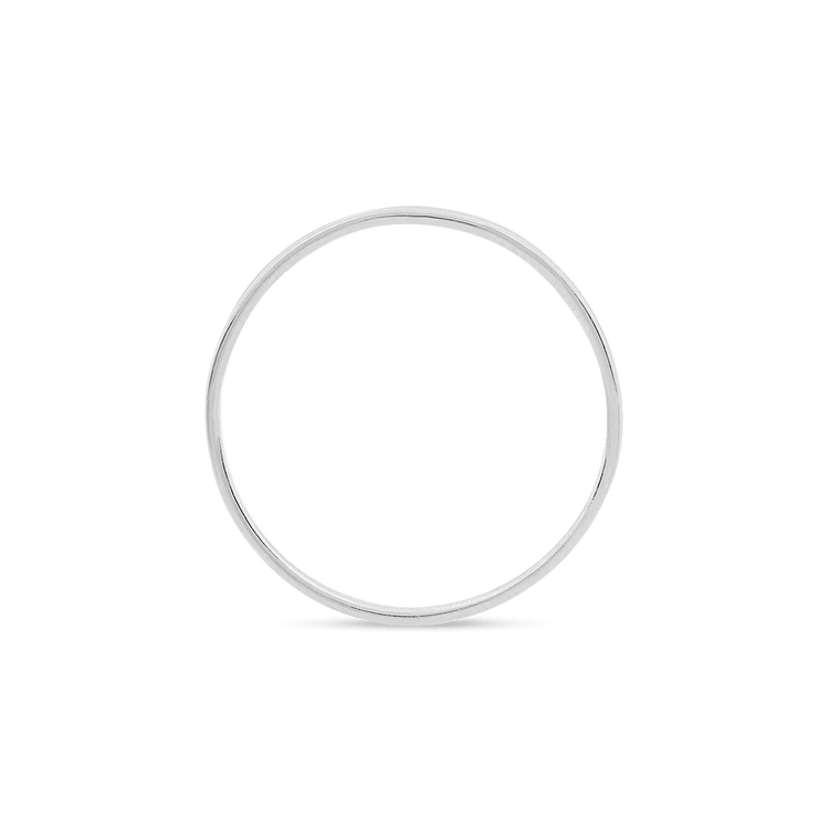 White Gold Fine Flat Band