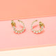 Wrapped Around Topaz Hoops