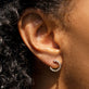 Wrapped Around Topaz Hoops