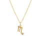 Zodiac Charm Necklace with Diamond