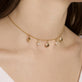 Gold Filled Mermaid Dreams Pearl and Shell Choker, on body