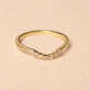 Bold Six Diamond Curve Band