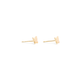 Stone and Strand 10K Yellow Gold Butterfly Studs Side Image