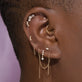 Diamond Line Princess Earrings