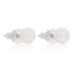 Medium Silver Pearl Earrings