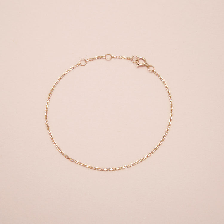 Stone and Strand 10K Yellow Gold Gold Chain Bracelet Editorial Image