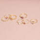 Gold Plated Oval and Pear Tourmaline Twin Set
