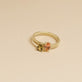 Gold Plated Oval and Pear Tourmaline Twin Set
