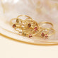 Gold Plated Topaz and Pink Tourmaline Twin Set