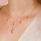 Le Bleu Crescent Necklace