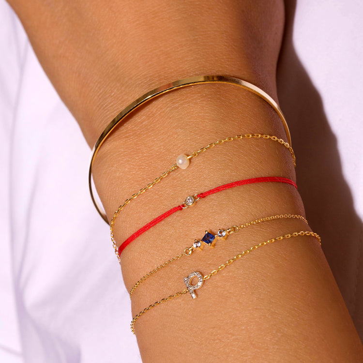 Stone and strand bracelet outlet