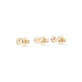 Gold Plated Tourmaline 3-Stud Party Set