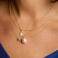 Gradient Three Blue Sapphire Necklace