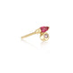 Marquise Ruby and Pink Sapphire Stud