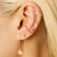 Pink Sapphire and Teeny Diamond Prong Stud