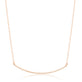 Diamond Pave Curve Bar Necklace