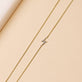 Asymmetric Pave Diamond Lightning Bolt Necklace