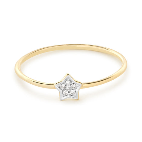 Pave Diamond Star Ring – STONE AND STRAND