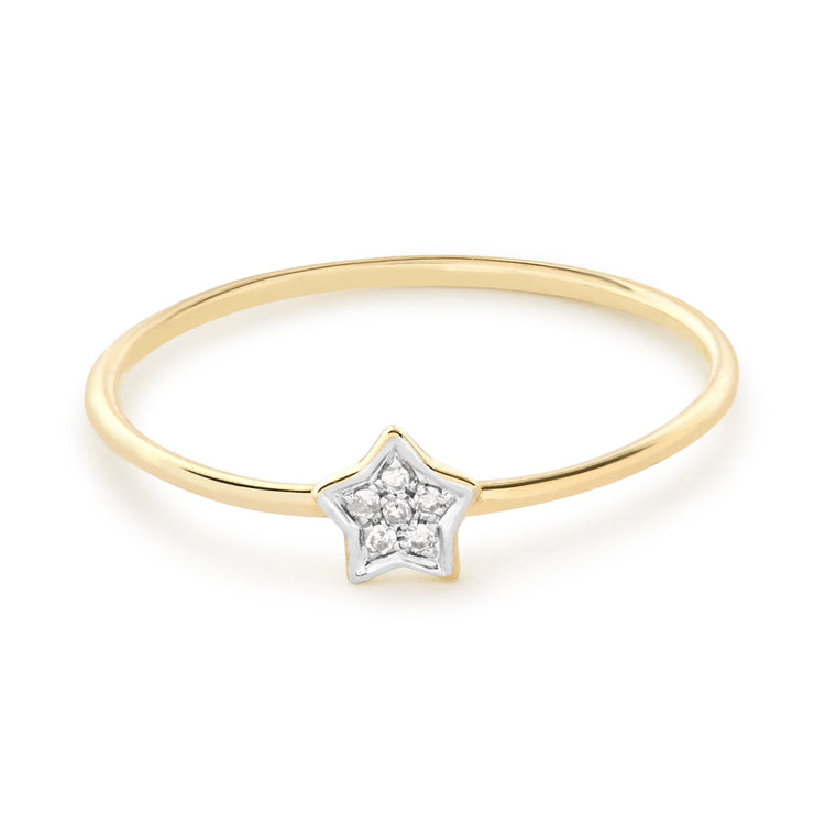 Pave Diamond Star Ring