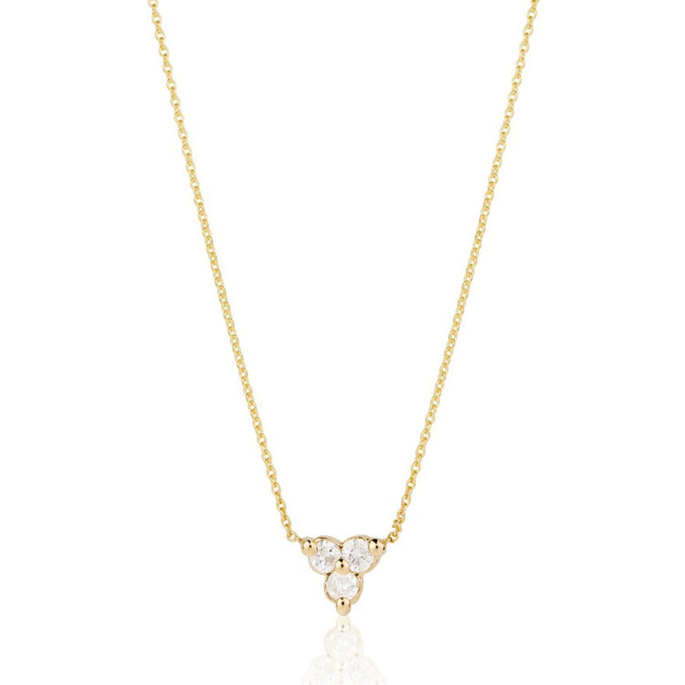 Diamond Triad Necklace - STONE AND STRAND