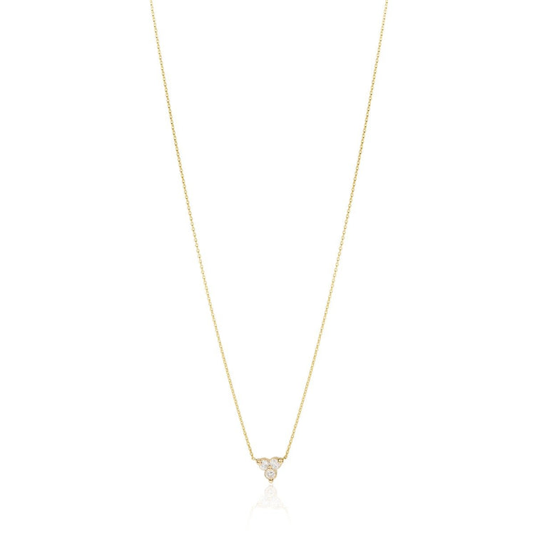 Diamond Triad Necklace - STONE AND STRAND